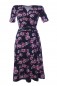 Preview: Wickelkleid aus OEKO-TEX® 100 Baumwoll-Jersey, Kirschblüten