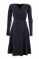 Preview: Wickelkleid, Fischgrät grau-schwarz, Biobaumwolle