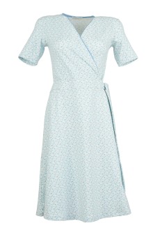 Wickelkleid, Streublümchen mint, Bio-Baumwolle, kbA