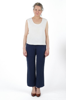 Preview: Hose, Lyocell, Nachtblau