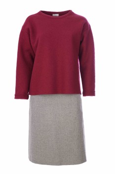 Pullover, reine Schurwolle, kirsche