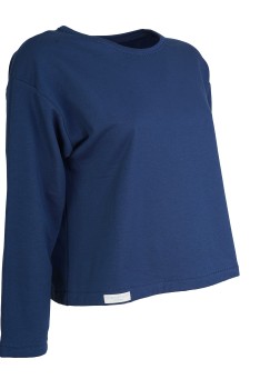 Kastenpulli, Ozeanblau, Baumwolle kbA