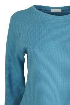 Preview: Pullover, leicht tailliert, Strandhausblau, Biobaumwolle kbA