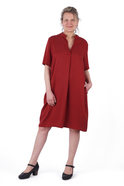 Tulpenkleid, Lyocell, Rot