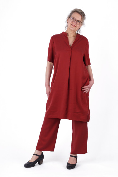 Tulpenkleid, Lyocell, Rot