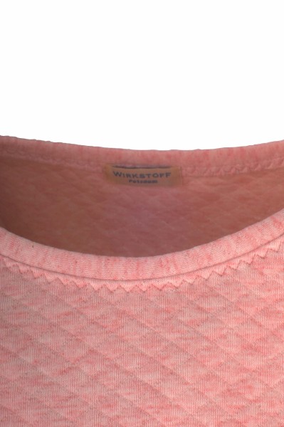 Kastenpulli, Steppsweat, apricot-melange rosa