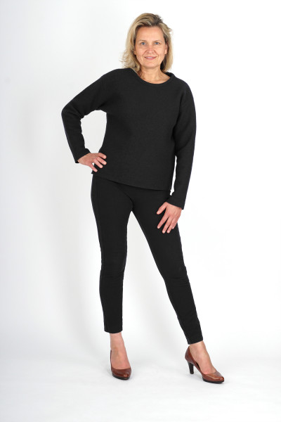 Pullover, reine Schurwolle, Schwarz